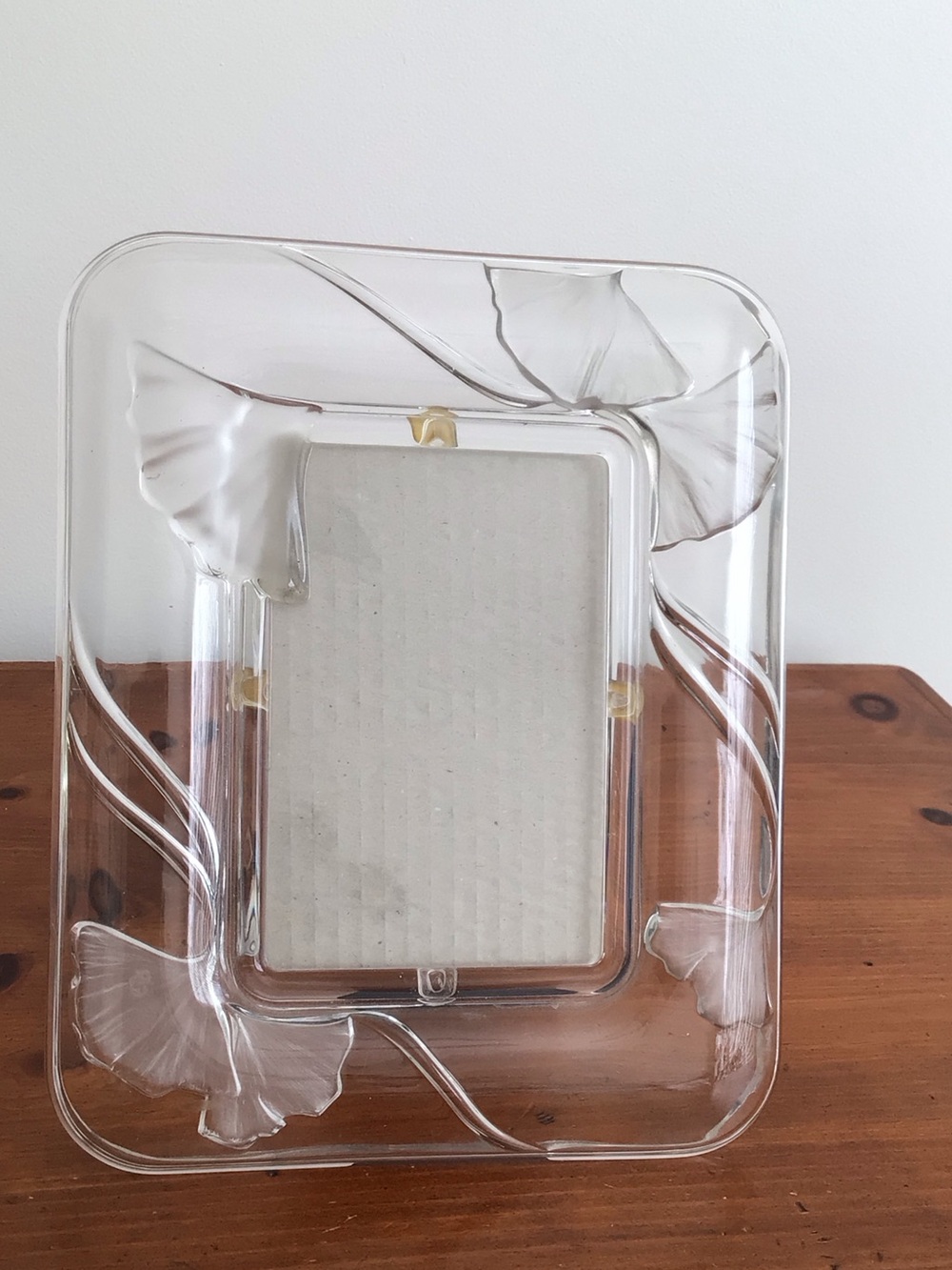 Vintage 1980’s Mikasa Crystal Frame Collectible 4"x6"
